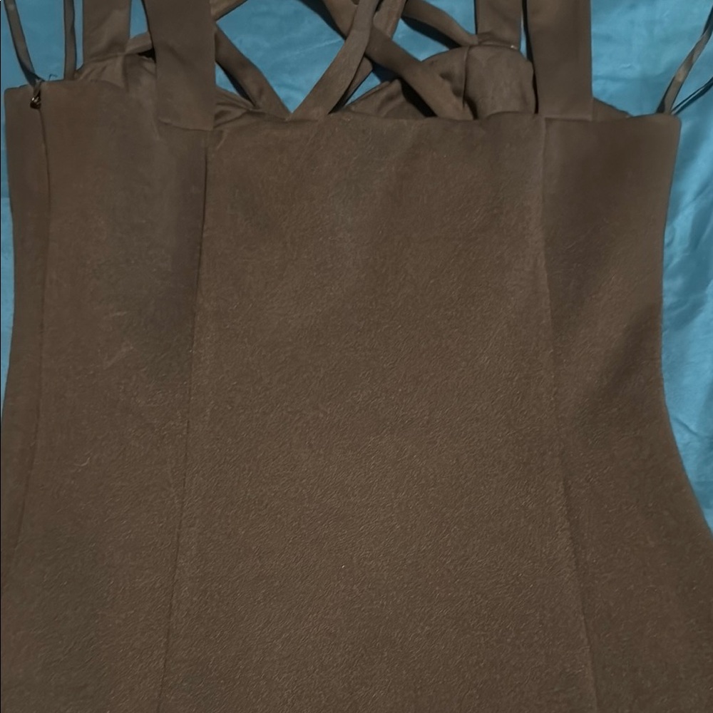 Chic Black Sheath Dress with Spaghetti Straps - Picture 5 of 16